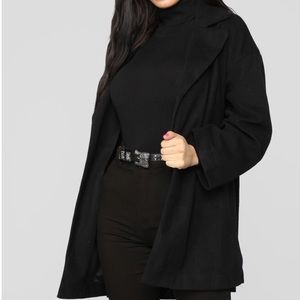 Uly Cozy Coat- Black